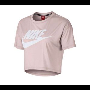 XS rose crop Nike logo T-shirt